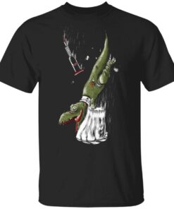 How Ridiculous Merch Falling Rexy with Hulks Fist T-Shirt