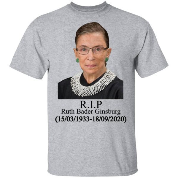 Ruth Bader Ginsburg R.I.P 1933-2020 T-Shirt