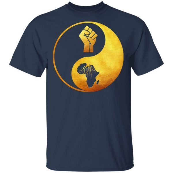 Proud African Roots Yin Yang T-Shirt - Image 4