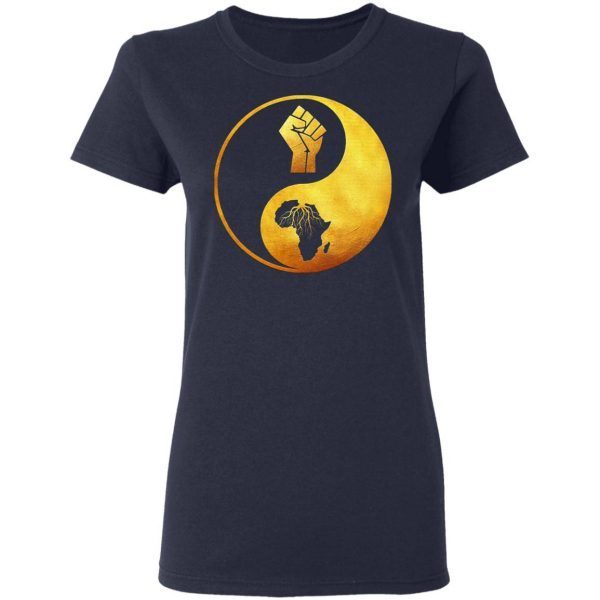 Proud African Roots Yin Yang T-Shirt - Image 6