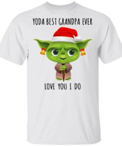 Santa Yoda Best Grandpa Love You I Do Christmas Shirt For Gift Grandpa T-Shirt