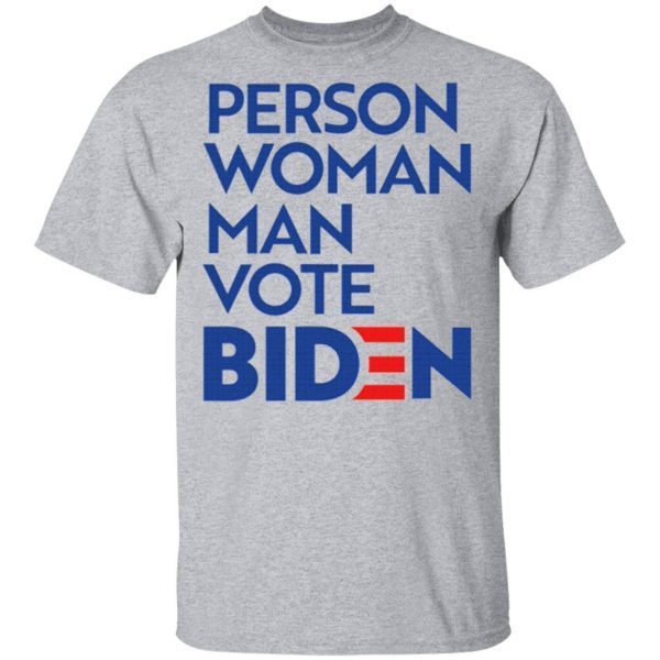 Person Woman Man Vote Biden Shirt