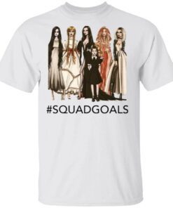 Halloween Squad Goals Samara, Annabelle, Morticia T-Shirt