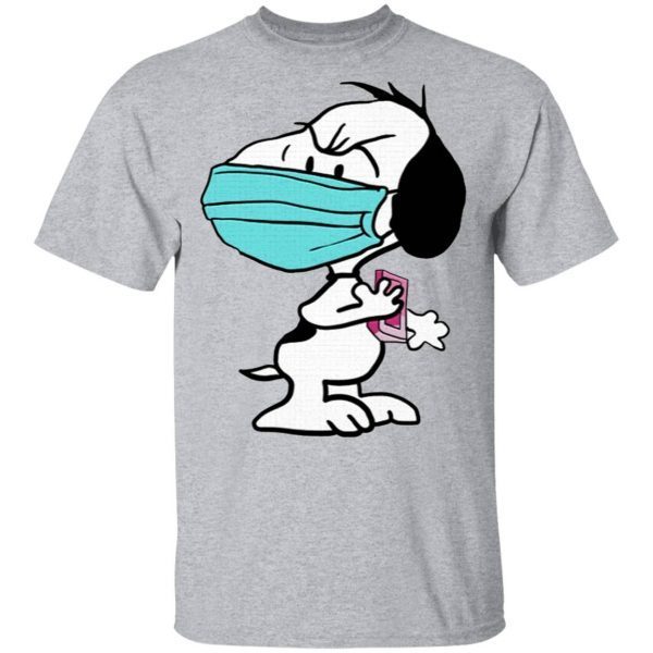 Snoopy Face Mask Quarantined T-Shirt