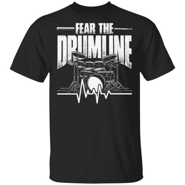 Heartbeat Drums Drumsticks Drummer T-Shirt
