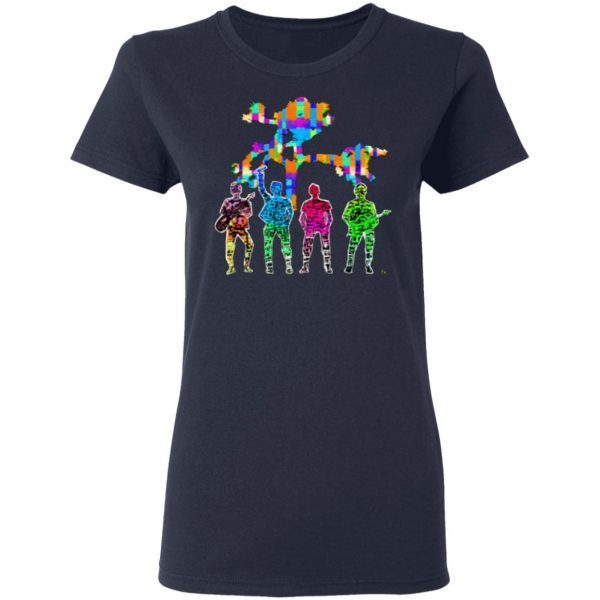 The Irish Rock Band In Saturated Color T-Shirt
