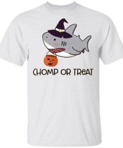 Chomp or Treat Shark Witches Halloween T-Shirt