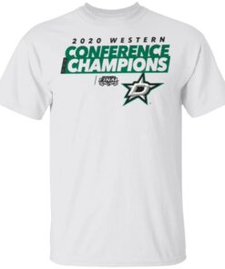 Dallas Stars Fanatics Branded Gray 2020 Western Conference Champions Locker Room Taped Up T-Shirt