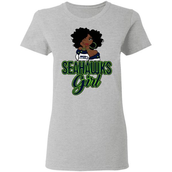 Black Girl Seattle Seahawks T-Shirt