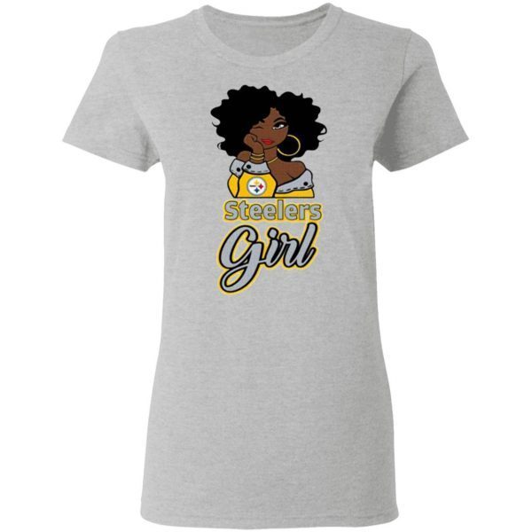 Black Girl Pittsburgh Steelers T-Shirt
