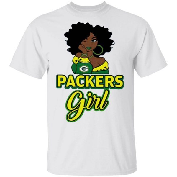 Black Girl Green Bay Packer T-Shirt