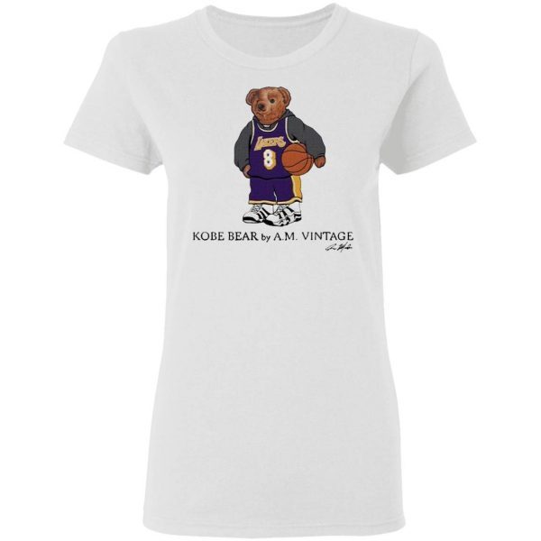 Kobe Bear by A.M vintage signature T-Shirt