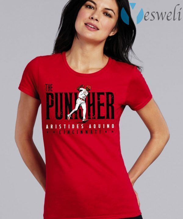 Aristides Aquino Cincinnati Reds The Punisher Ladies Women T-Shirts