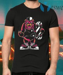 Bear Animals Skateboarding T-Shirts