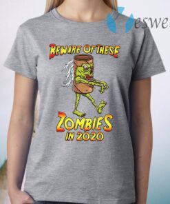 Beware Of These Zombies Funny Zombie Toilet Paper Pun Women Long T-Shirt