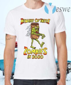 Beware Of These Zombies Funny Zombie Toilet Paper Pun Women Long T-Shirts