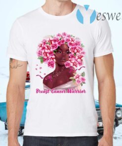Black Girl Pink Warrior Breast Cancer Awareness T-Shirts