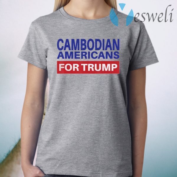 Cambodian Americans For Trump Election 2020 Republican T-Shirt