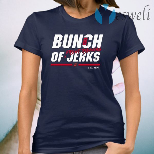 Carolina Hurricanes Bunch Of Jerks Front Running Youth Kids T-Shirt