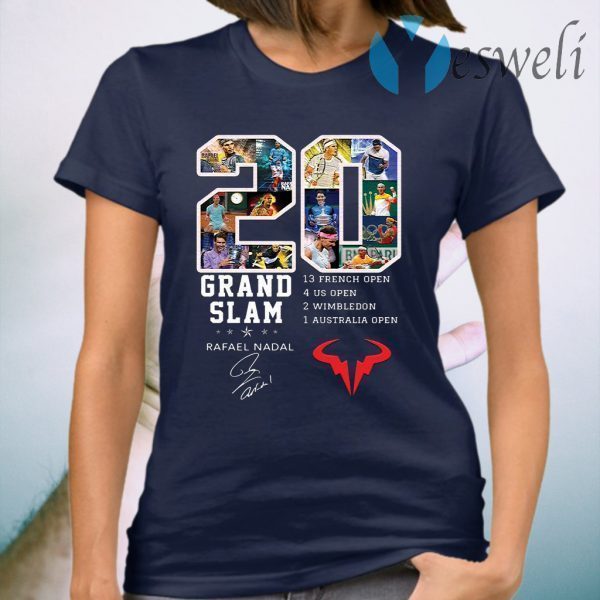 Champion 20 Grand Slam Rafael Nadal signature T-Shirt