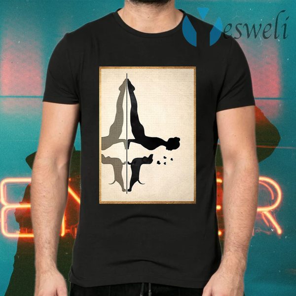 Dachshund and yoga T-Shirts