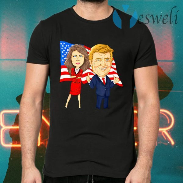 Donald Trump And Melania Trump Potus Flotus USA T-Shirts