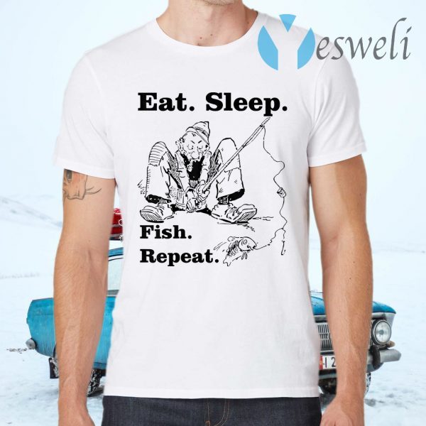 Eat Sleep Fish Repeat Fishing Fisherman T-Shirts