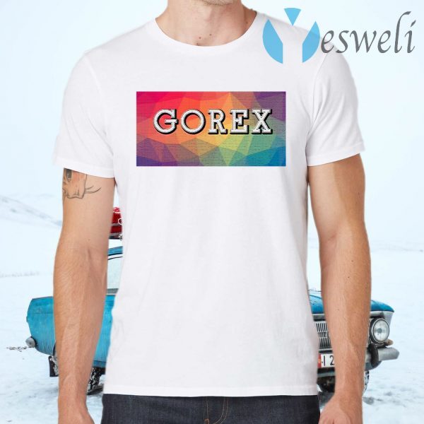 GOREX sfondo frammentato multicolore T-Shirts