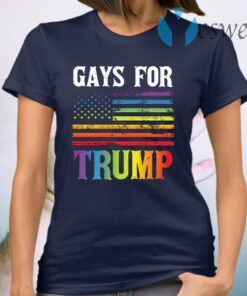 Gays For Trump LGBT American Flag Vote Republican T-Shirt