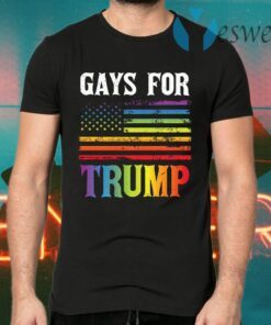 Gays For Trump LGBT American Flag Vote Republican T-Shirts