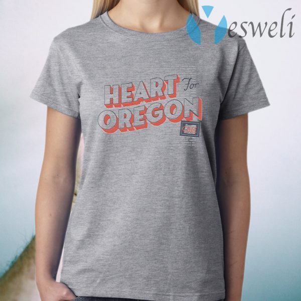 Heart For Oregon Charty T-Shirt