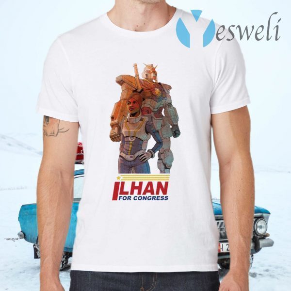 Ilhan Omar Gundam Pilot by Ben Sawyer T-Shirts