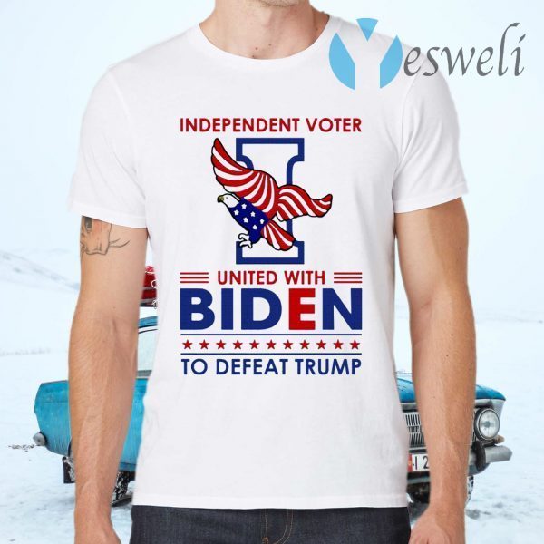 Independent Voter United with Biden to Defeat Trump T-Shirts