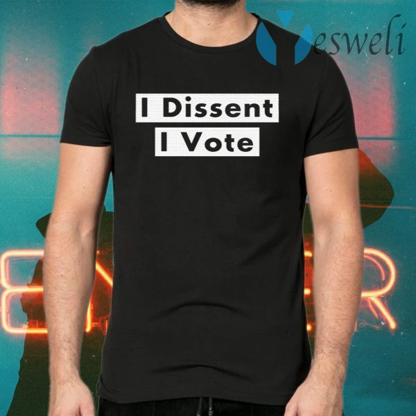 Jessica Biel I Dissent I Vote T-Shirts Honour Ruth Bader Ginsburg