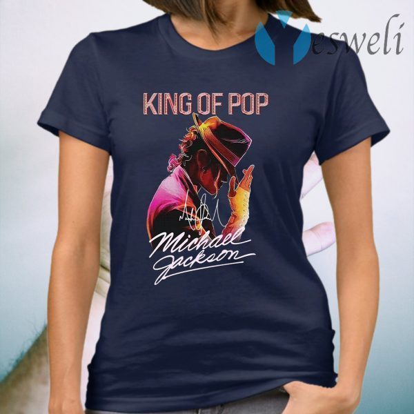 King of pop Michael Jackson signature T-Shirt