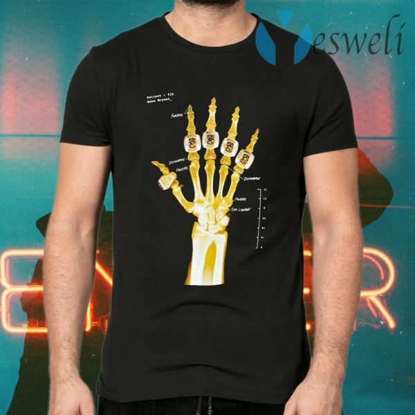 Kobe Bryant Hand Gold Rings T-Shirts