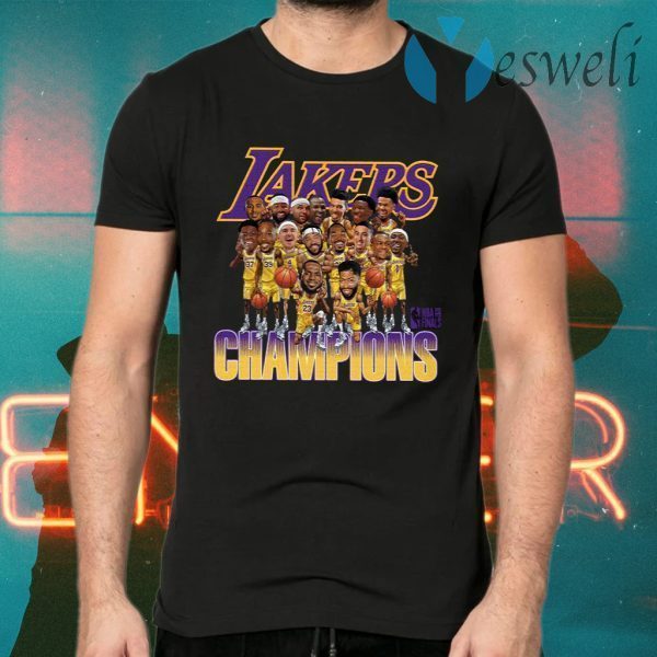Lakers Caricature 2020 Championship T-Shirts