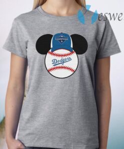 Los Angeles Dodgers Mickey Mouse Champions 2020 MLB T-Shirt