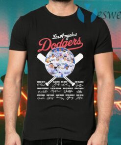 Los Angeles Dodgers baseball Member signatures funny T-Shirts