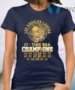 Los Angeles Lakers 17 Time NBA Champions T-Shirt