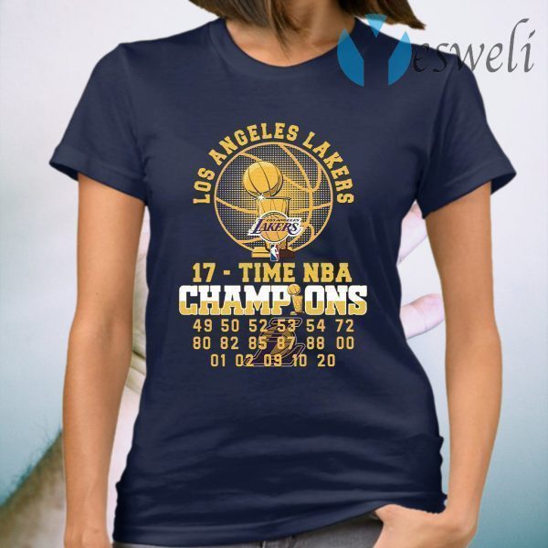 Los Angeles Lakers 17 Time NBA Champions T-Shirt