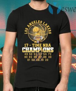 Los Angeles Lakers 17 Time NBA Champions T-Shirts