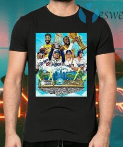 Los Angeles Lakers And Los Angeles Dodgers Champions 2020 Player T-Shirts