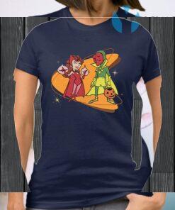 Marvel WandaVision Scarlet Witch & Vision Retro 50s T-Shirt