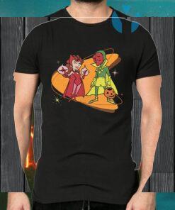 Marvel WandaVision Scarlet Witch & Vision Retro 50s T-Shirts