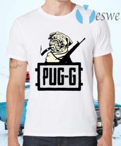 Mensxp Merch Blue Pugg Pubg Ar Gun Print T-Shirts