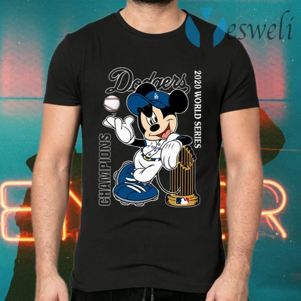 Mickey Mouse Dodgers Championship 2020 T-Shirts