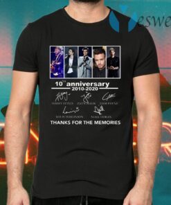 One Direction 10 Year Anniversary T-Shirts