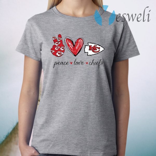 Peace Love Kansas City Chiefs T-Shirt