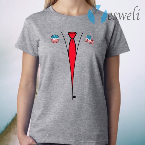 President Trump Halloween Costume Suit And Tie T-Shirt